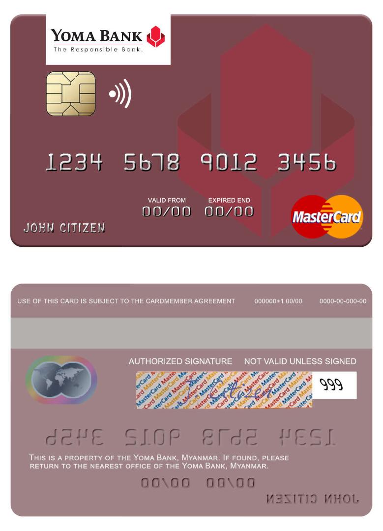 Myanmar Yoma Bank mastercard
